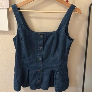 Banana Republic Factory Denim Button Tank
